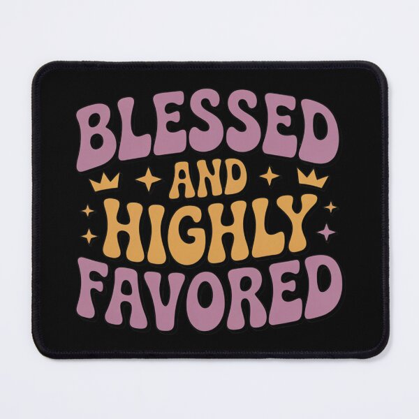 Item preview,  Blessed And Highly Favored Christian T-Shirt | Retro Groovy Faith Religious Gift designed and sold by EvolusionPro.