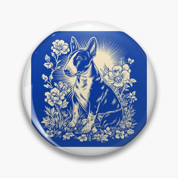 Item preview, Lino cut Bull terrier designed and sold by MendaciousMina.