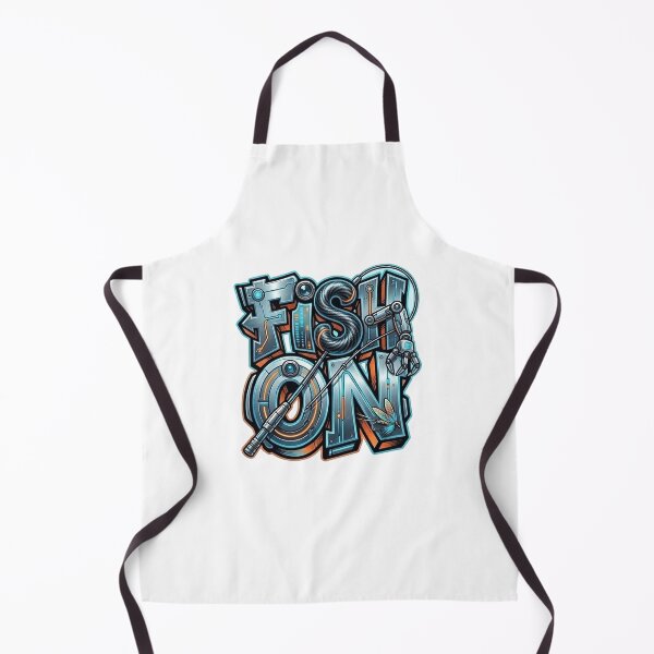 Item preview, Fish On Cybernetic Angler Art - Futuristic Sci-Fi Fishing Design designed and sold by SasquatchTrail.