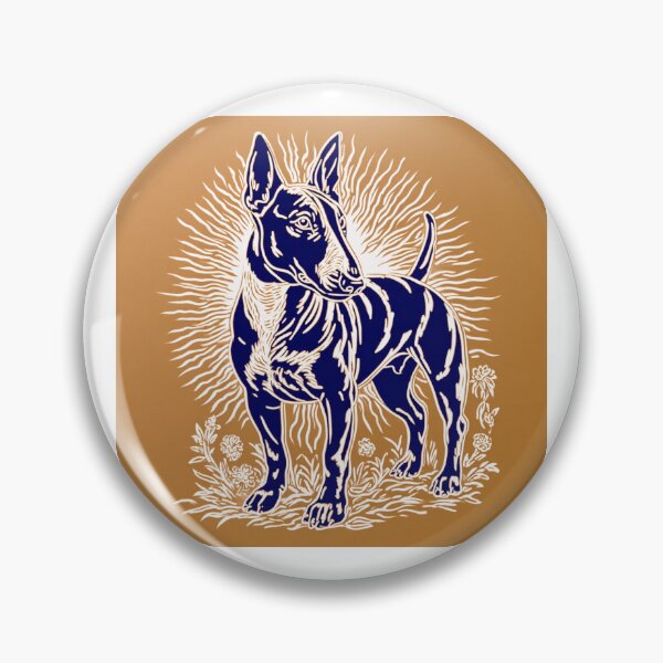 Item preview, Lino cut Bull terrier designed and sold by MendaciousMina.