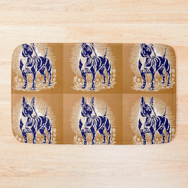 Item preview, Lino cut Bull terrier designed and sold by MendaciousMina.