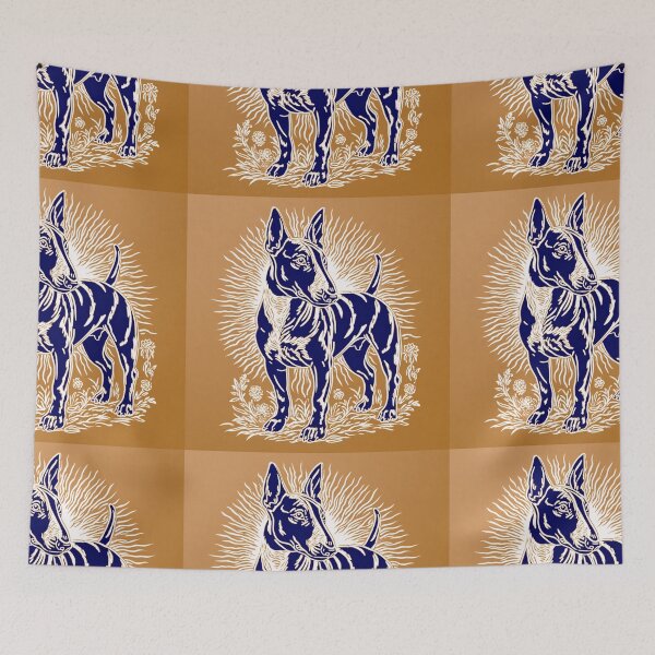 Item preview, Lino cut Bull terrier designed and sold by MendaciousMina.