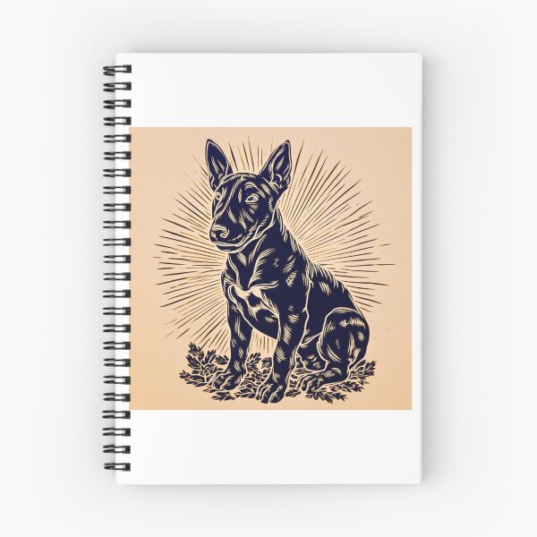 Item preview, Lino cut Bull terrier designed and sold by MendaciousMina.