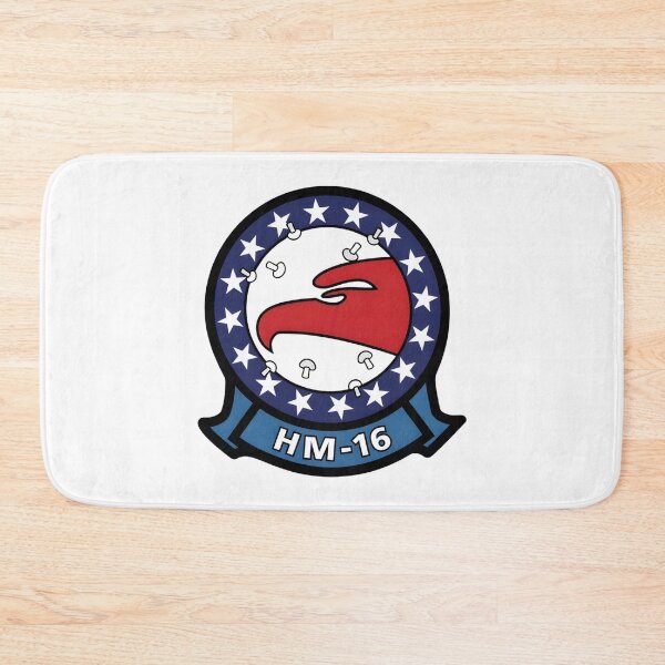 Item preview, US Navy HM-16 Warhawks Helicopter Mine Countermeasures Squadron Patch designed and sold by CharlieDesings.