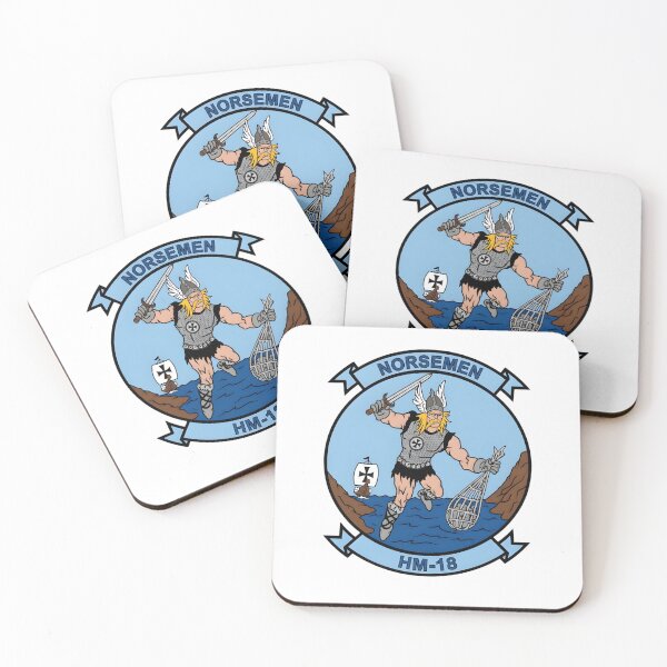 Item preview, US Navy HM-18 Norsemen Helicopter Mine Countermeasures Squadron Patch designed and sold by CharlieDesings.