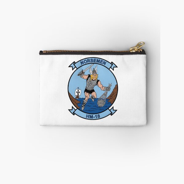 Item preview, US Navy HM-18 Norsemen Helicopter Mine Countermeasures Squadron Patch designed and sold by CharlieDesings.