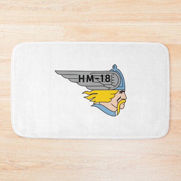 Item preview, US Navy HM-18 Norsemen Winged Helmet Squadron Patch designed and sold by CharlieDesings.