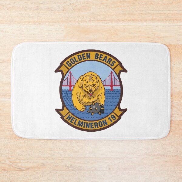 Item preview, US Navy HELMINERON NINETEEN (HM-19) Golden Bears Squadron Patch designed and sold by CharlieDesings.