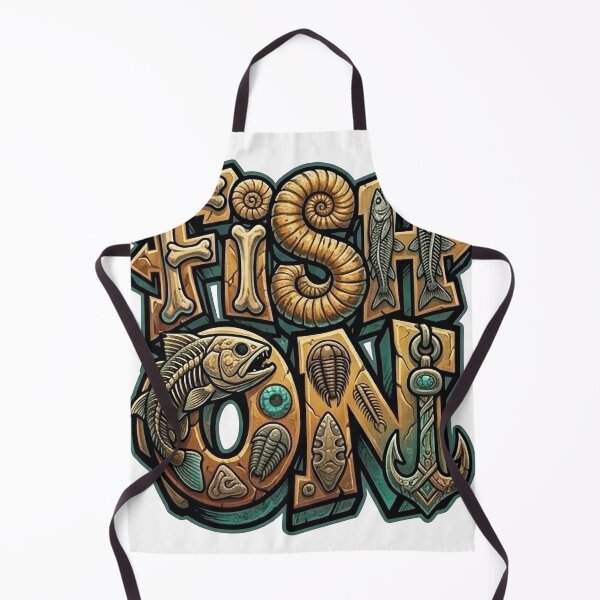 Item preview, Fish On Prehistoric Fossil Art - Ancient Paleontology Fishing Design designed and sold by SasquatchTrail.