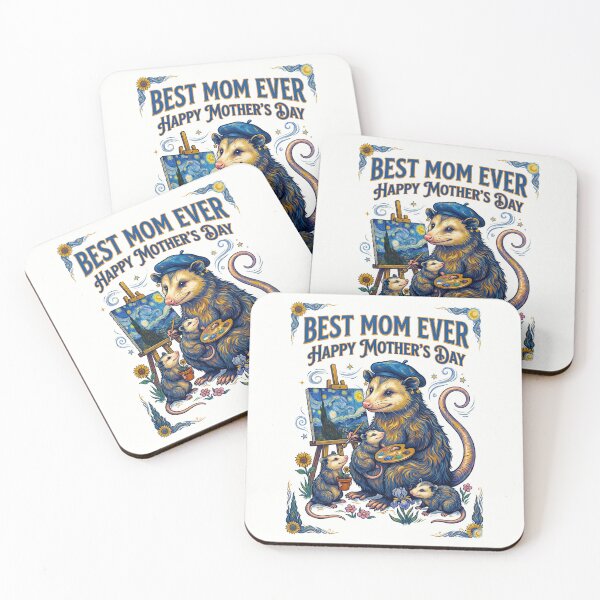 Item preview, Mother Opossum Painting Masterpiece With Babies designed and sold by TeeARTHY.