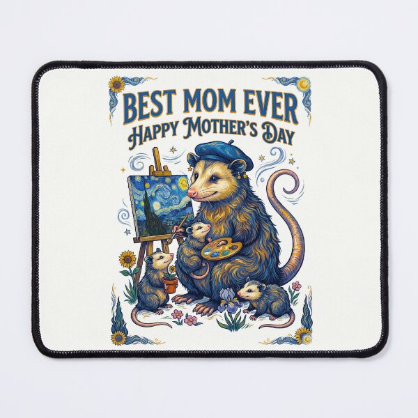 Item preview, Mother Opossum Painting Masterpiece With Babies designed and sold by TeeARTHY.