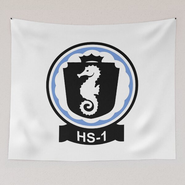 Item preview, US Navy HS-1 Seahorses Helicopter Antisubmarine Squadron Patch designed and sold by CharlieDesings.