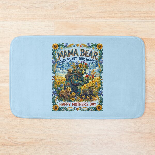 Item preview, Mama Bear Hugging Cubs Sunflower Field designed and sold by TeeARTHY.