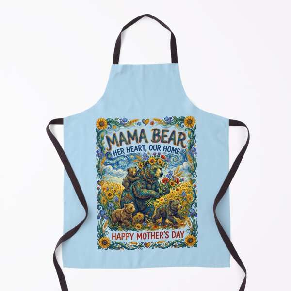 Item preview, Mama Bear Hugging Cubs Sunflower Field designed and sold by TeeARTHY.
