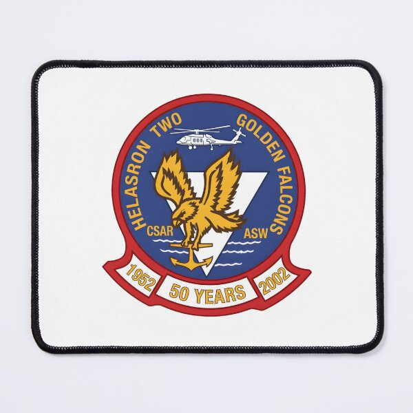 Item preview, US Navy HS-2 Golden Falcons 50th Anniversary (1952-2002) Patch designed and sold by CharlieDesings.