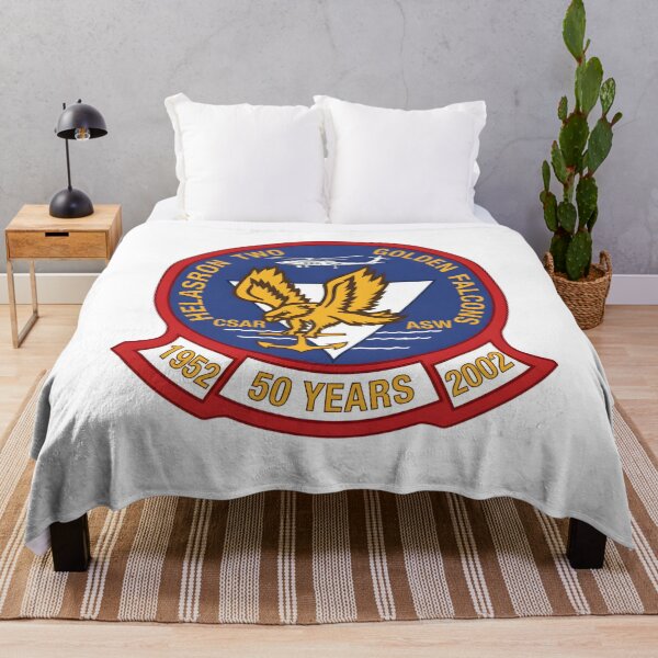 Item preview, US Navy HS-2 Golden Falcons 50th Anniversary (1952-2002) Patch designed and sold by CharlieDesings.
