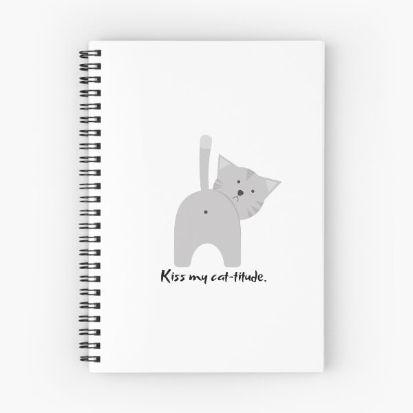 Item preview, Funny Kiss My Cat-titude Meme Illustration  designed and sold by LoomLineDigital.