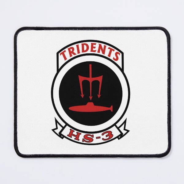 Item preview, US Navy HS-3 Tridents Helicopter Antisubmarine Squadron Patch designed and sold by CharlieDesings.