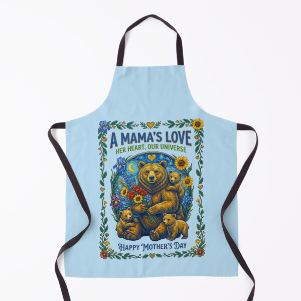 Item preview, Mother Bear Cradling Cubs Sunflower  designed and sold by TeeARTHY.