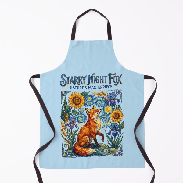Item preview, Fox Sitting Under Starry Night Sky designed and sold by TeeARTHY.