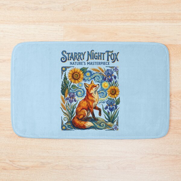 Item preview, Fox Sitting Under Starry Night Sky designed and sold by TeeARTHY.