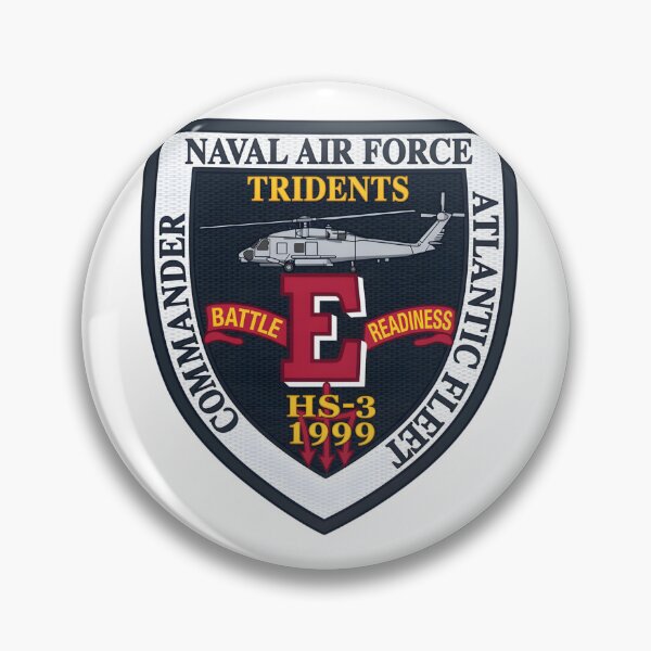 Item preview, US Navy HS-3 Tridents Battle Efficiency "E" 1999 Atlantic Fleet Patch designed and sold by CharlieDesings.