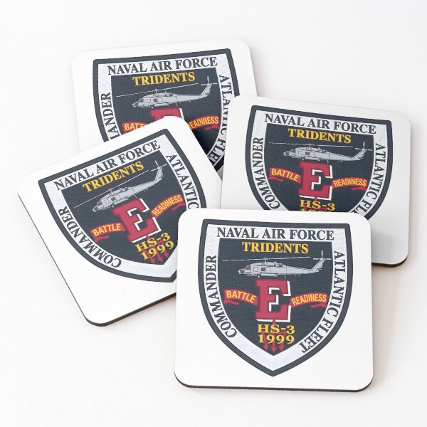 Item preview, US Navy HS-3 Tridents Battle Efficiency "E" 1999 Atlantic Fleet Patch designed and sold by CharlieDesings.