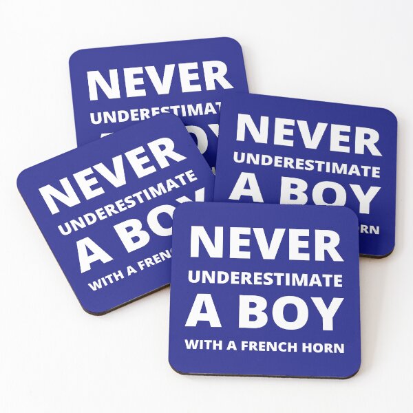 Item preview, Never underestimate a boy with a french horn designed and sold by fev-rocks.