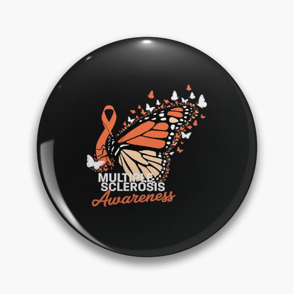 Item preview, Multiple Sclerosis Awareness Butterfly Orange Ribbon  designed and sold by ReefNight.