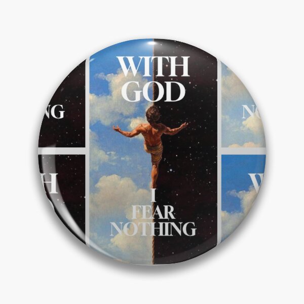 Item preview, With God I Fear Nothing Christian Bold Aesthetic Design designed and sold by Jesus-istheway.