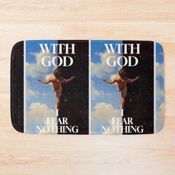 Item preview, With God I Fear Nothing Christian Bold Aesthetic Design designed and sold by Jesus-istheway.