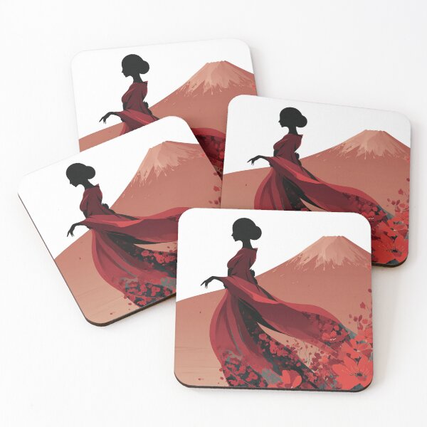 Item preview, She Walked Past Fuji Like It’s Nothing designed and sold by Samurai Floral Design.