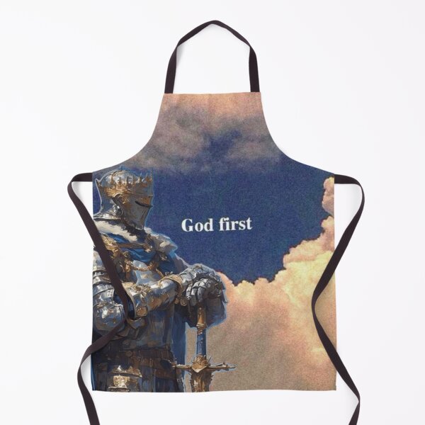 Item preview, God First Knight Aesthetic Christian Motivational Design designed and sold by Jesus-istheway.