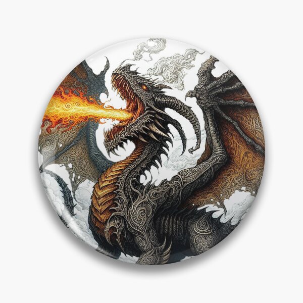 Artikelvorschau, gotischer Drache entworfen und verkauft von Foxlindesigns.