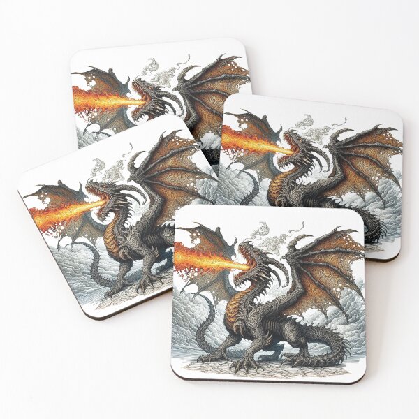 Item preview, gothic dragon designed and sold by Foxlindesigns.