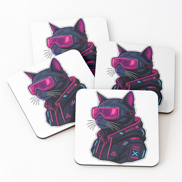 Item preview, NEON FELINE 2077 designed and sold by KS Stamped.