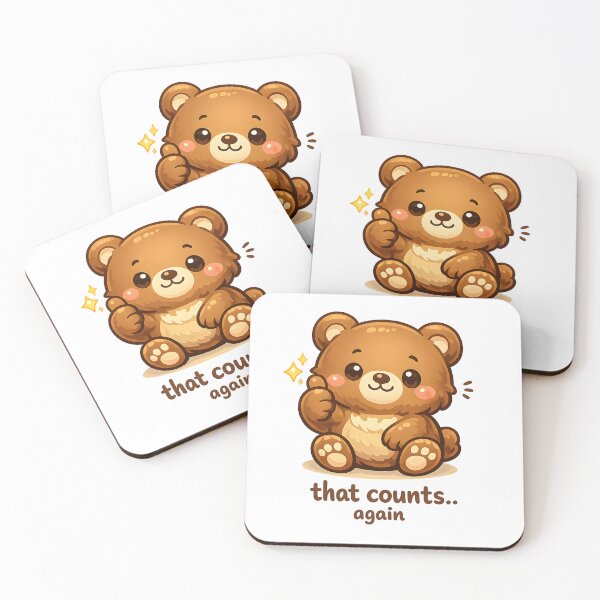 Item preview, "That Counts Again" | Cute Bear Thumbs Up & Small Wins Affirmation Art designed and sold by Naviora.