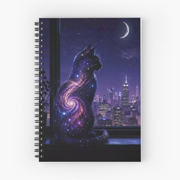 Item preview, Cosmic Cat Silhouette Galaxy see window designed and sold by Common-Standard.