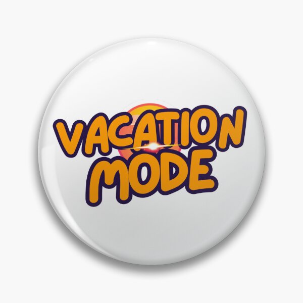 Item preview, Vacation Mode Summer Sticker | Bright Beach Vibes Text designed and sold by StickifyZone69.