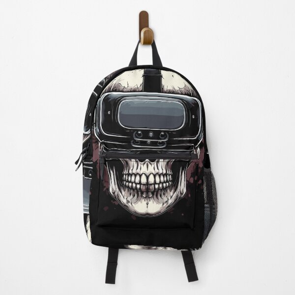 Item preview, Cyberpunk Skull Wearing VR Headset Dark Art designed and sold by RamyGallery.
