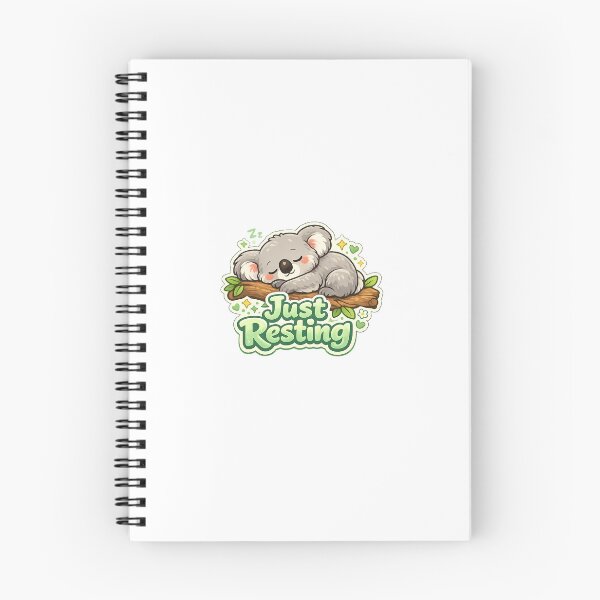 Item preview, Just Resting Koala Sticker | Cute Kawaii Chill Aesthetic designed and sold by CutePrintCorner.