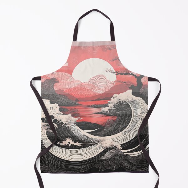 Item preview, red wave designed and sold by Foxlindesigns.
