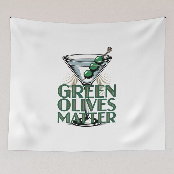 Item preview, Green Olives Matter Deco Design designed and sold by Peter Stawicki.