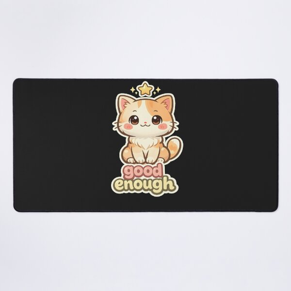 Item preview, "Good Enough" | Cute Cat Small Wins & Self-Care Affirmation Art designed and sold by Naviora.