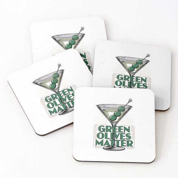 Item preview, Green Olives Matter Art Deco Design designed and sold by Peter Stawicki.