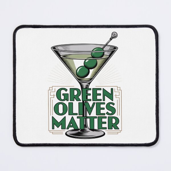 Item preview, Green Olives Matter Art Deco Design designed and sold by Peter Stawicki.