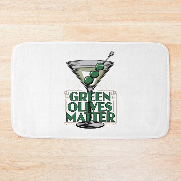 Item preview, Green Olives Matter Art Deco Design designed and sold by Peter Stawicki.