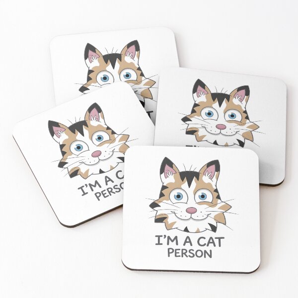 Item preview, Adorable Smiling Kitty Drawing - Simple I’m A Cat Person Design designed and sold by Murvel-Ink.