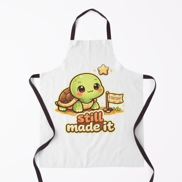 Item preview, "Still Made It" | Cute Turtle Finish Line & Small Wins Motivation Art designed and sold by Naviora.