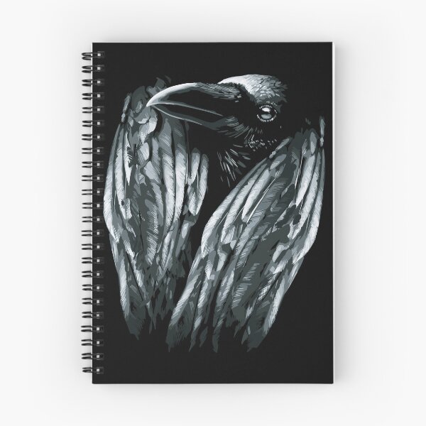 Item preview, Intense Raven Crow Monochrome Dramatic Art designed and sold by RamyGallery.